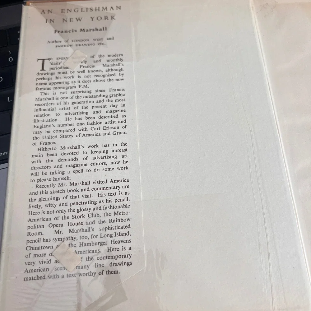 Francis Marshall vintage first